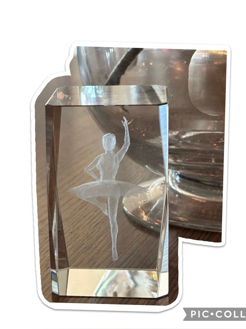 Elegant Crystal Ballerina Figurine